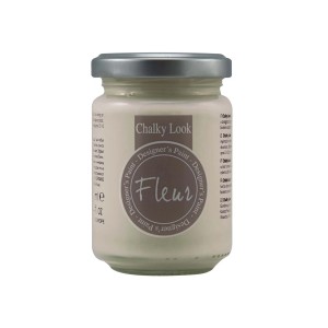 Barattolo di vernice a gesso t.b.t. di Fleur, ideale per il fai-da-te.