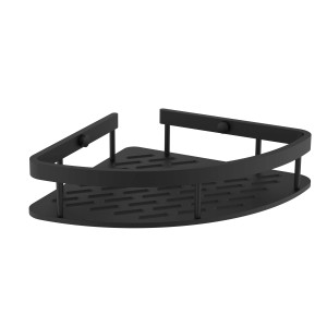 Mensola angolare doccia nera t.b.t. per il bagno.