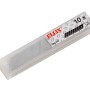 Lame Ellix 18 mm, 10 pezzi in dispenser di plastica trasparente.
