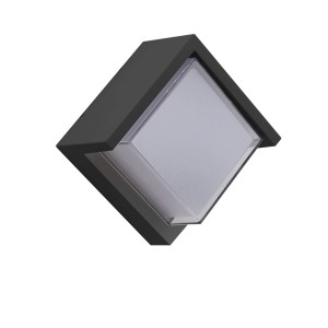 Plafoniera LED nera moderna t.b.t. per interni.