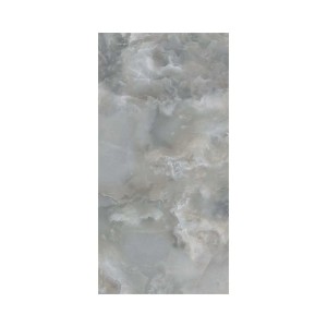Piastrella per pavimenti grigio-beige effetto marmo.