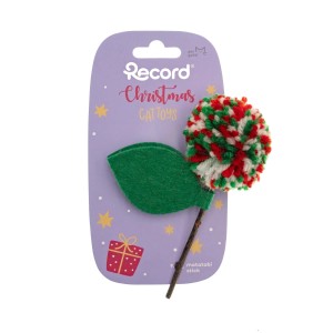 Gioco per gatti Natalizio con peluche e bastoncino in matatabi