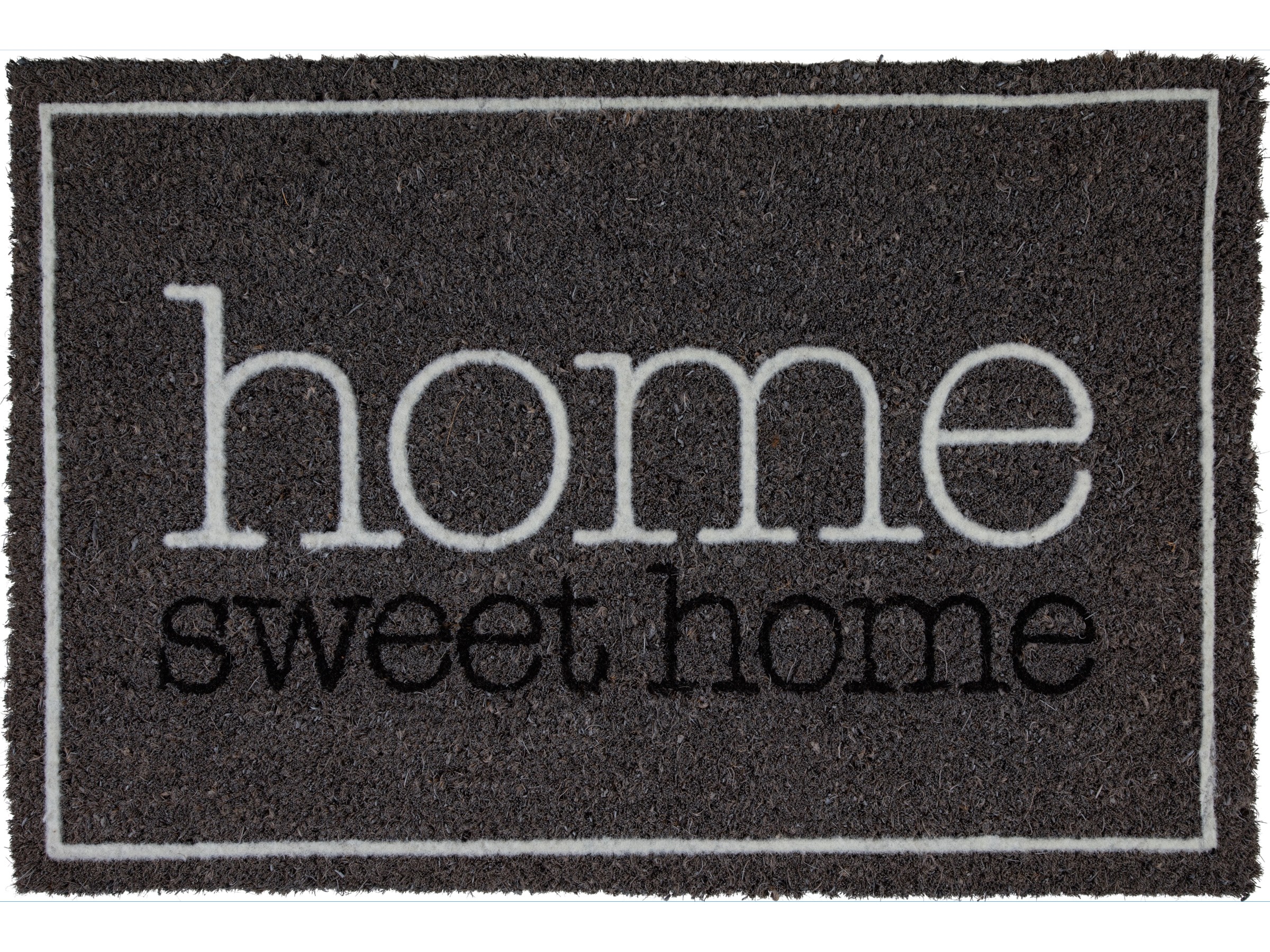 Relaxdays Zerbino in Fibra di Cocco, Home Sweet Home, Cuori, Indoor