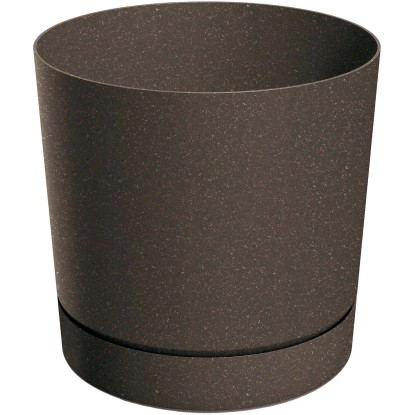 Vaso Eco Wood in plastica 20x19 cm Coffee