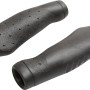 Manopole per manubrio bici t.b.t. nere, forma ergonomica.