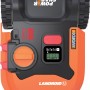 Worx Landroid M500 robot tagliaerba, vista dall'alto. Robot tagliaerba con display e batteria PowerShare.