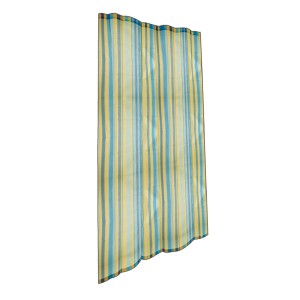 t.b.t. Zanzariera a strisce blu e gialle per finestre e porte.