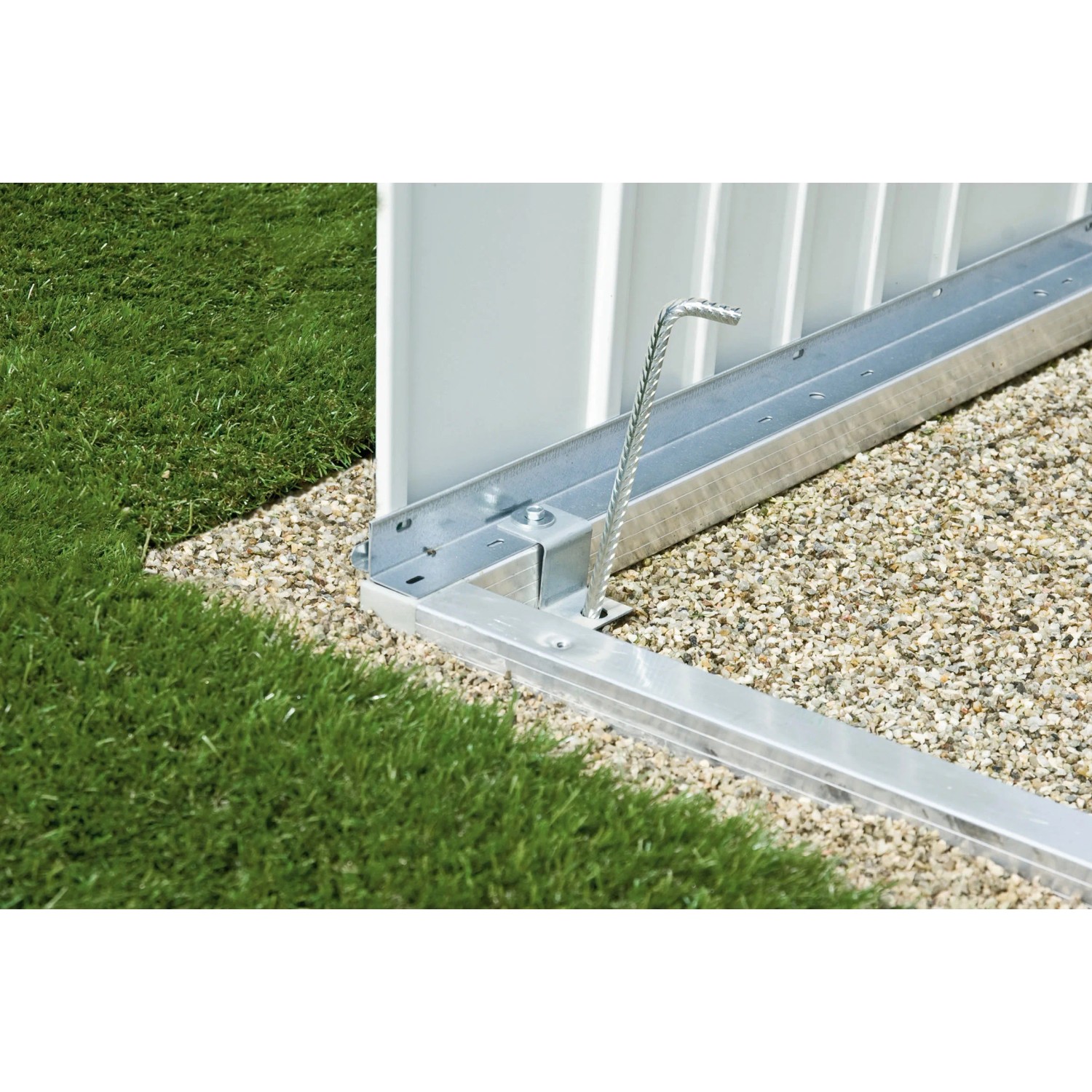 Telaio Biohort per casetta da giardino, alluminio, 186x78x4cm, per maggiore stabilità.