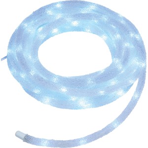 Catena luminosa 100 LED con 8 giochi di luci bianco freddo 5 m