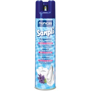 Nuncas Sanpli appretto spray per stiratura facile e maggiore consistenza.