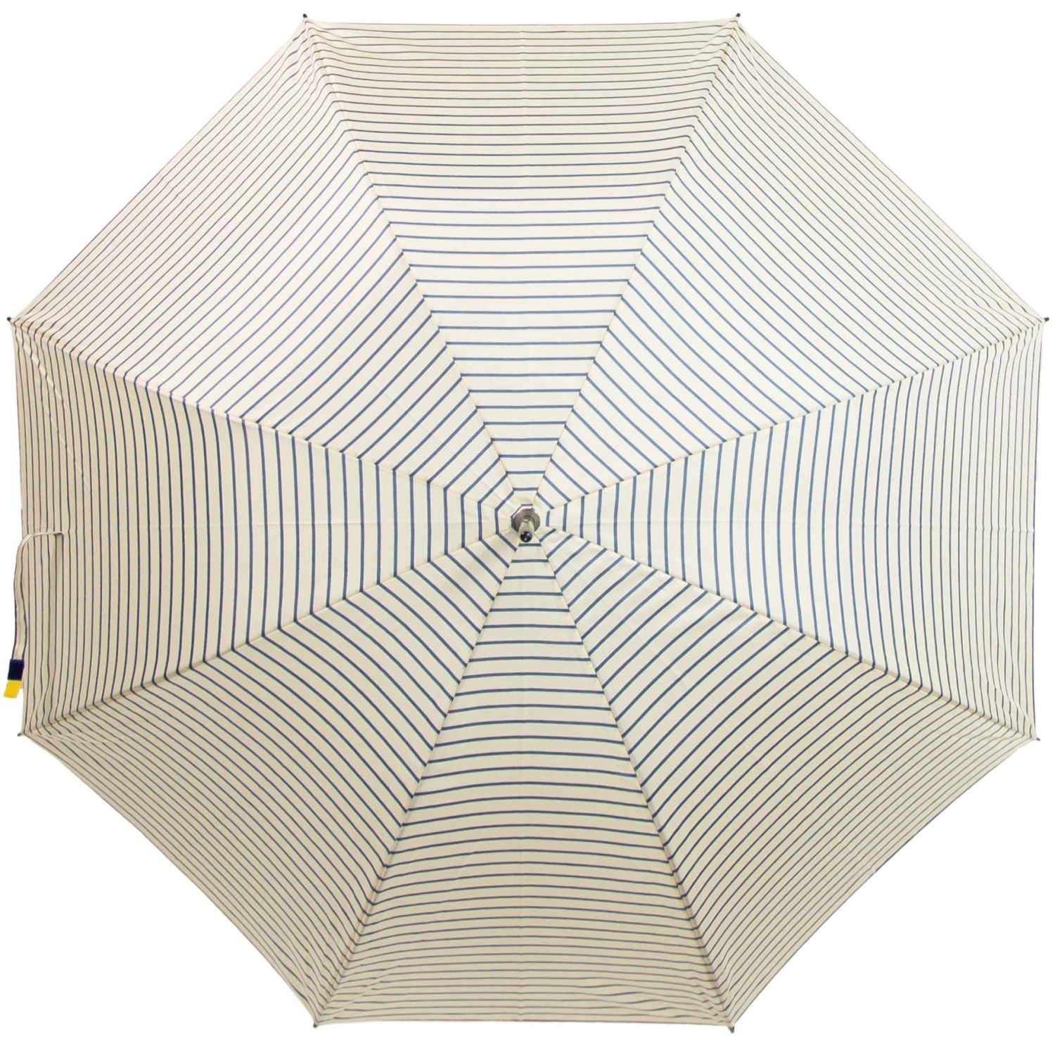 Ombrellone da giardino t.b.t. a righe bianche e blu.