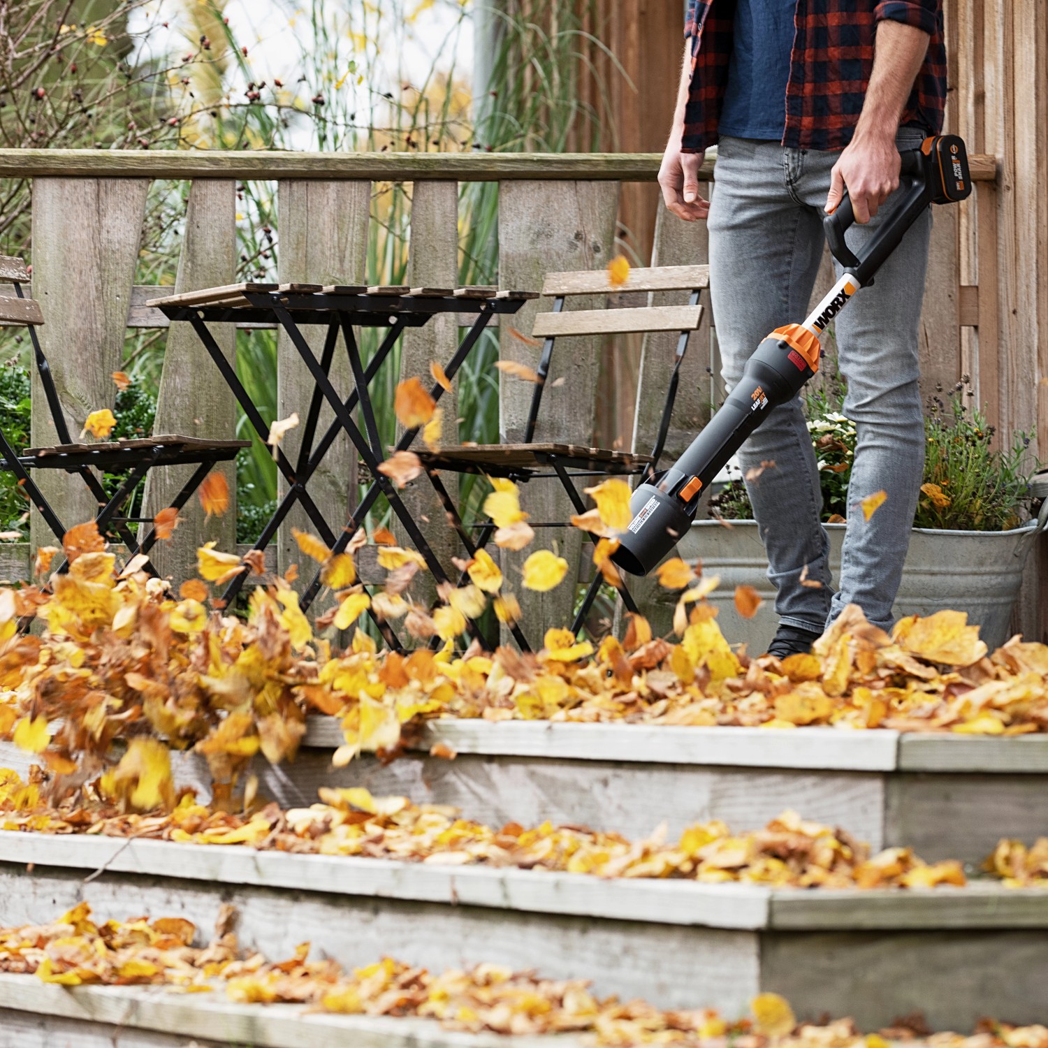 Soffiatore Worx WX094.9 Senza Batteria - Leggero E Potente Per Giardino - Foto 7