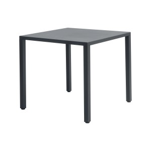 Tavolo da giardino quadrato color antracite t.b.t. dal design minimalista.