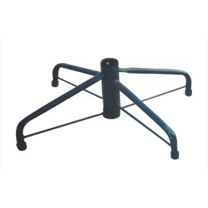 Base per albero di Natale t.b.t. nera in metallo per alberi di Natale.