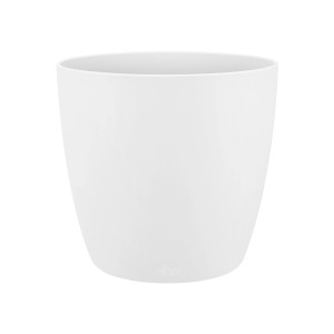 Vaso per fiori rotondo Elho Brussels Mini bianco, Ø 12,5 cm, per interni.