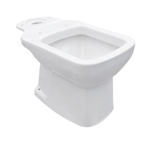 WC monoblocco t.b.t. bianco, vista dall'alto.