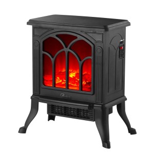Caminetto elettrico Caminò Jr effetto fiamma 2 potenze 1500W nero