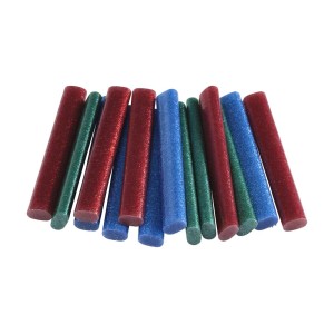 Cartucce di colla a caldo t.b.t. multicolore per pistole per colla.