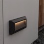 Lutec LED Helena luce di orientamento, luce indiretta, applique da esterno per vialetti e ingressi.