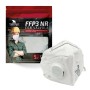 t.b.t. Mascherina FFP3 con valvola, confezione da 5. Maschera di protezione respiratoria per fai da te e professionisti.