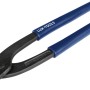 Pinza da carpentiere LUX-TOOLS 280 mm, acciaio speciale forgiato con manici blu.