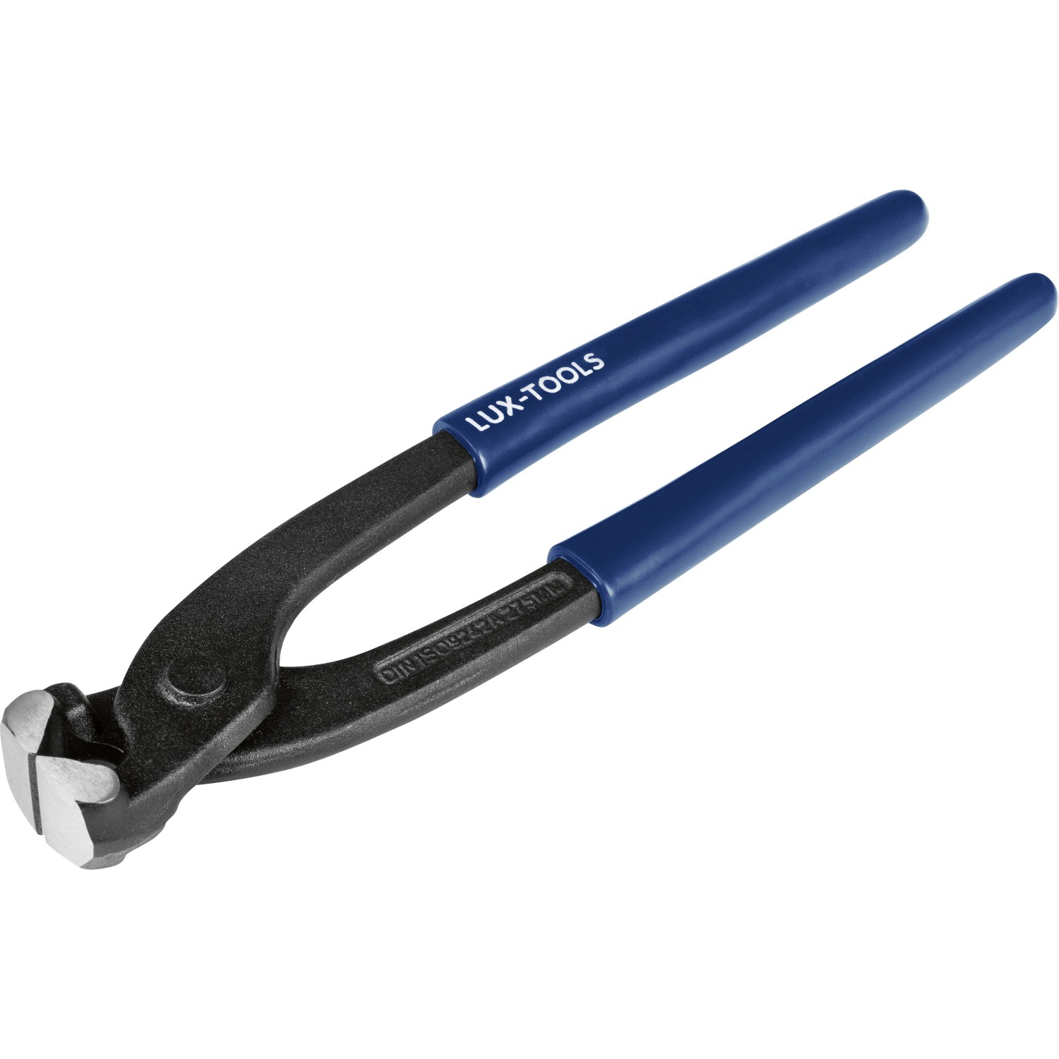 Pinza da carpentiere LUX-TOOLS 280 mm, acciaio speciale forgiato con manici blu.