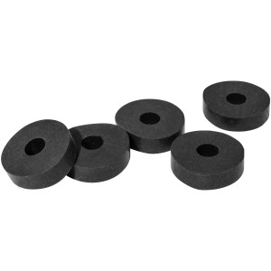 Guarnizioni piatte nere (t.b.t.) in gomma, set da 5.
