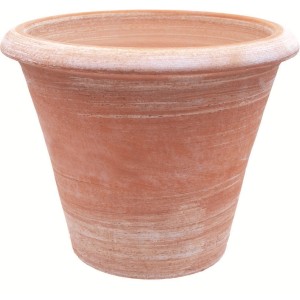t.b.t. in terracotta, vaso classico per giardino e balcone.
