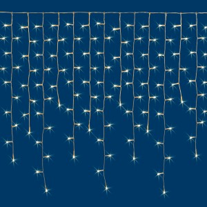 Catena luminosa da esterno t.b.t. con LED bianco caldo.