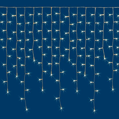 Tenda luminosa Ice Light 432 LED bianco caldo 350x85 cm