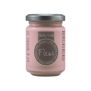 Pittura a gesso Fleur rosa in barattolo per progetti fai-da-te.