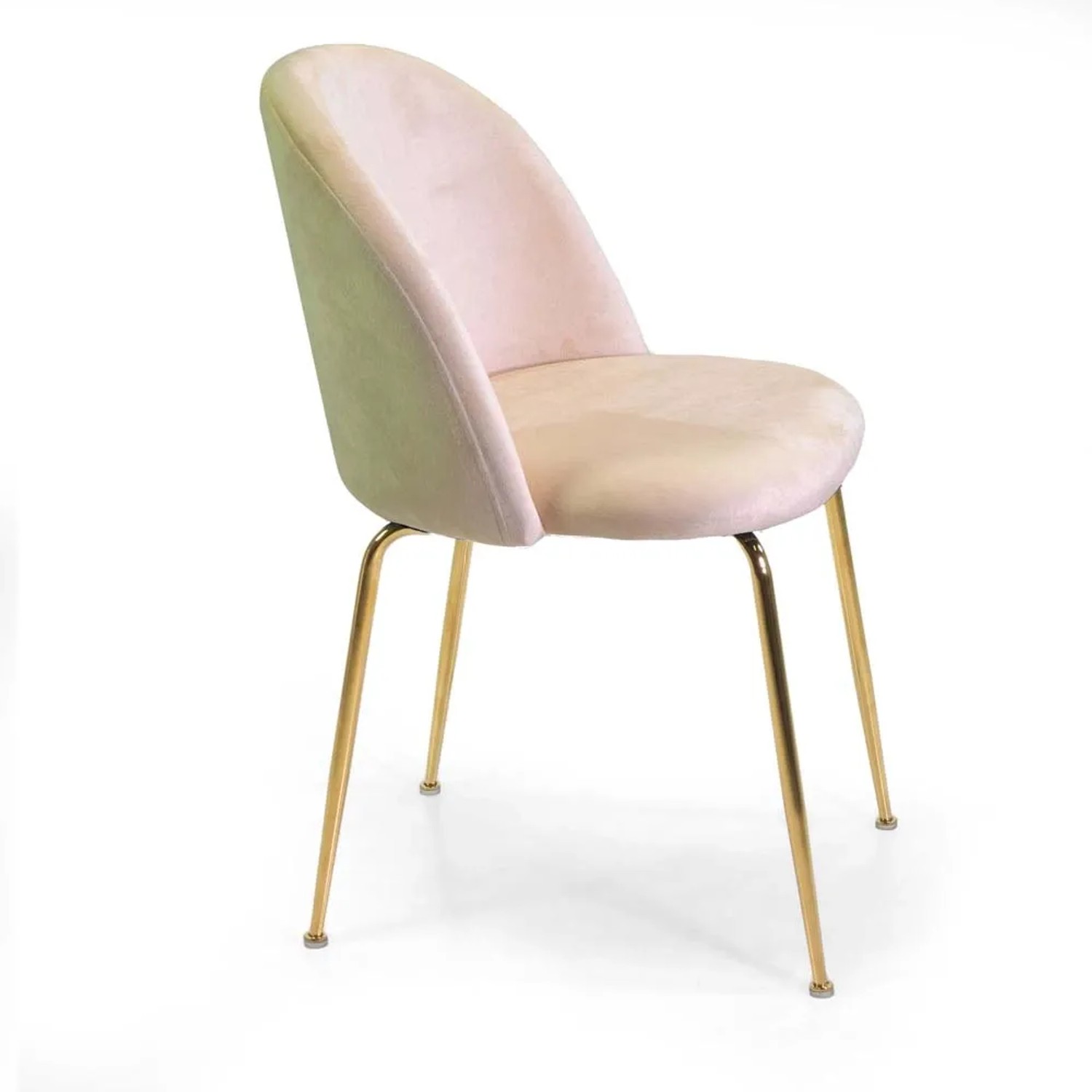 Sedia in velluto Sammi crema struttura oro 50x57xh47/77,5 cm_4