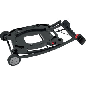 Carrello per barbecue t.b.t. nero piegato, categoria accessori per barbecue.