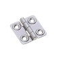 Piccola cerniera argentata per accessori nautici.