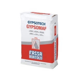 Sacco di intonaco, malta e cemento Gypsotech Gypsomaf di Fassa Bortolo, 25kg.