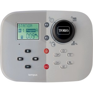 Programmatore per irrigazione Toro Tempus per il controllo dell'irrigazione del giardino.
