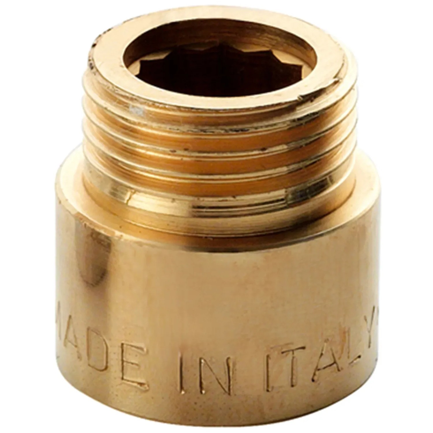 Raccordo filettato in ottone, Made in Italy.