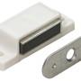 Fermaglio magnetico Hettich, 4 kg, bianco, con contropiastra per avvitare sui mobili.