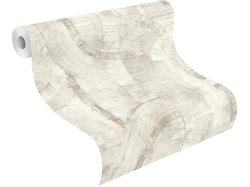 Carta da parati non tessuta Rasch Trianon XIII bianco-crema 10,05x0,53