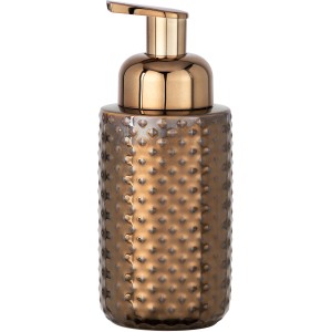 Dispenser di schiuma Wenko Keo color rame in ceramica con finitura lucida per il bagno.