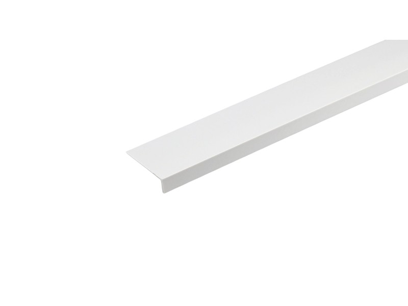 Profilo angolare a L 1 m 30x20x3 mm in pvc bianco opaco