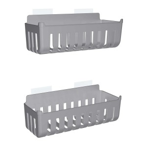 Cesti doccia grigi per montaggio a parete, accessori per docce.