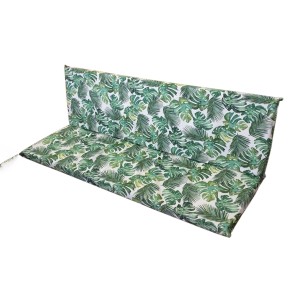 Cuscino per panca da giardino con motivo a foglie tropicali, cuscino da esterno per un maggiore comfort.