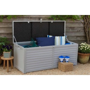 Baule da esterno Garden Friend in plastica 390 l 143,5x53,4x56,8 H cm