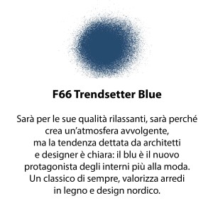 Campione colore "Trendsetter Blue" F66, colore per il fai-da-te.
