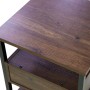 Mobiletto Mudra 1 cassetto in legno noce e nero 40x40h50 cm_6