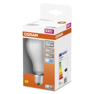 Lampadina LED E27 OSRAM, 10W, sostituzione 150W, 2452 Lumen, Cool White