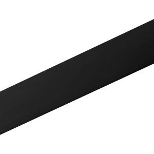 Profilo ad W Arcansas nero in PVC, 16x10x1000 mm, per porte scorrevoli e cassetti.