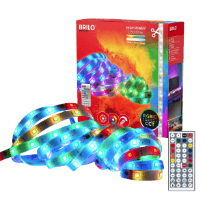 Striscia LED Brilo autoadesivo RGBIC CCT 24 W bianco 5 m