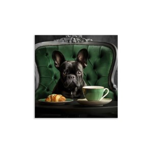 Canvas 30x30 cm bulldog